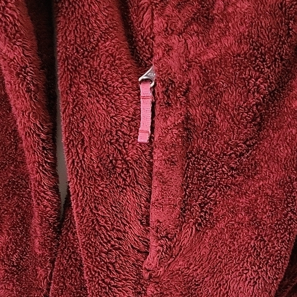 The North Face Osito Fleece Jacket Burgundy Red Women's Size Small - Picture 7 of 12